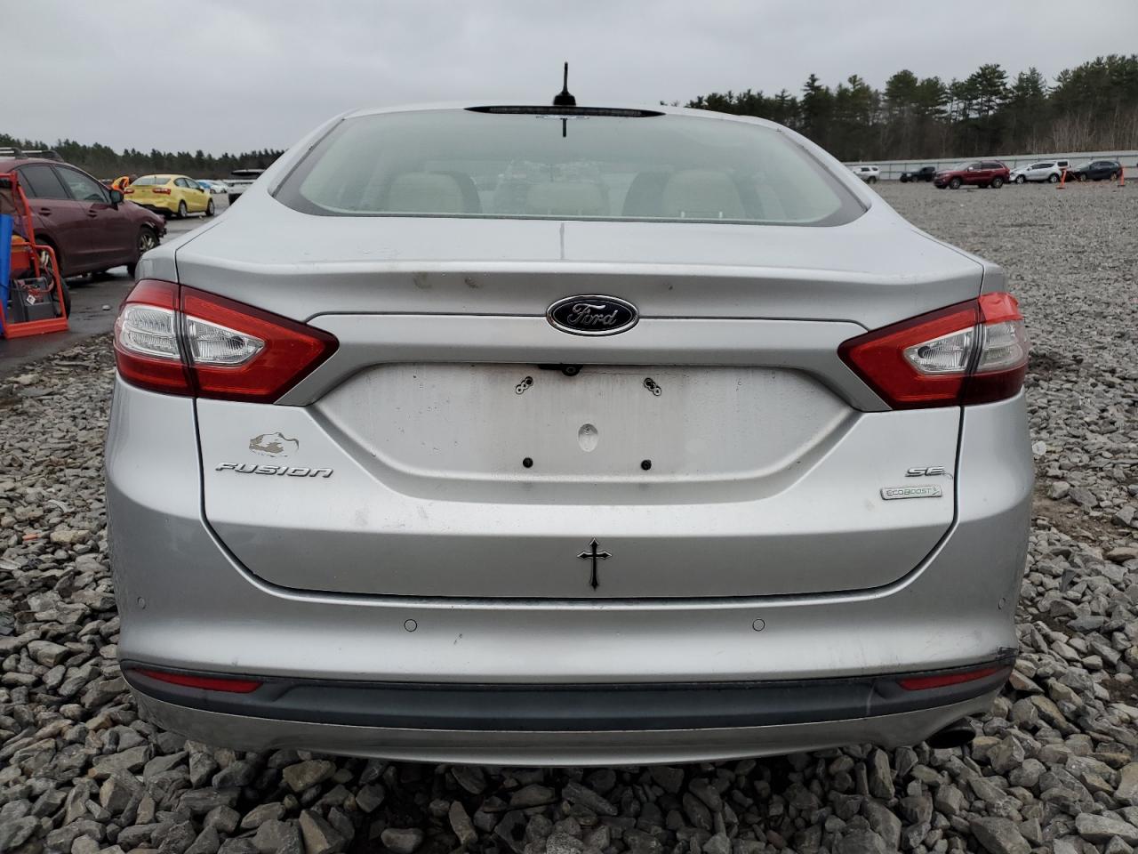 2013 Ford Fusion VIN 3FA6P0HR5DR380859 Copart auction photo, front end / undercarriage damage thumbnail 6