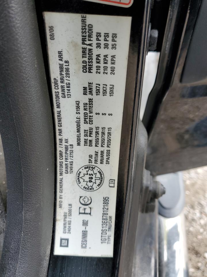 2007 GMC Canyon VIN 1GTDS13E878121895 Copart auction photo, front end / minor dent/scratches damage thumbnail 13