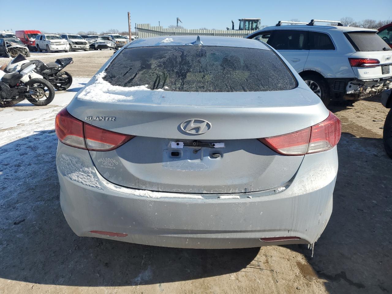 2013 Hyundai Elantra VIN KMHDH4AE5DU533953 Copart auction photo, side / front end damage thumbnail 6