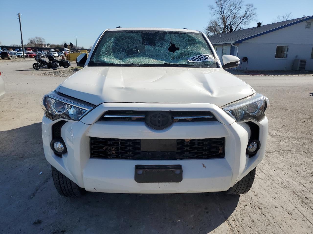 2020 Toyota 4Runner VIN JTEBU5JR8L5750417 Copart auction photo, top/roof / front end damage thumbnail 5
