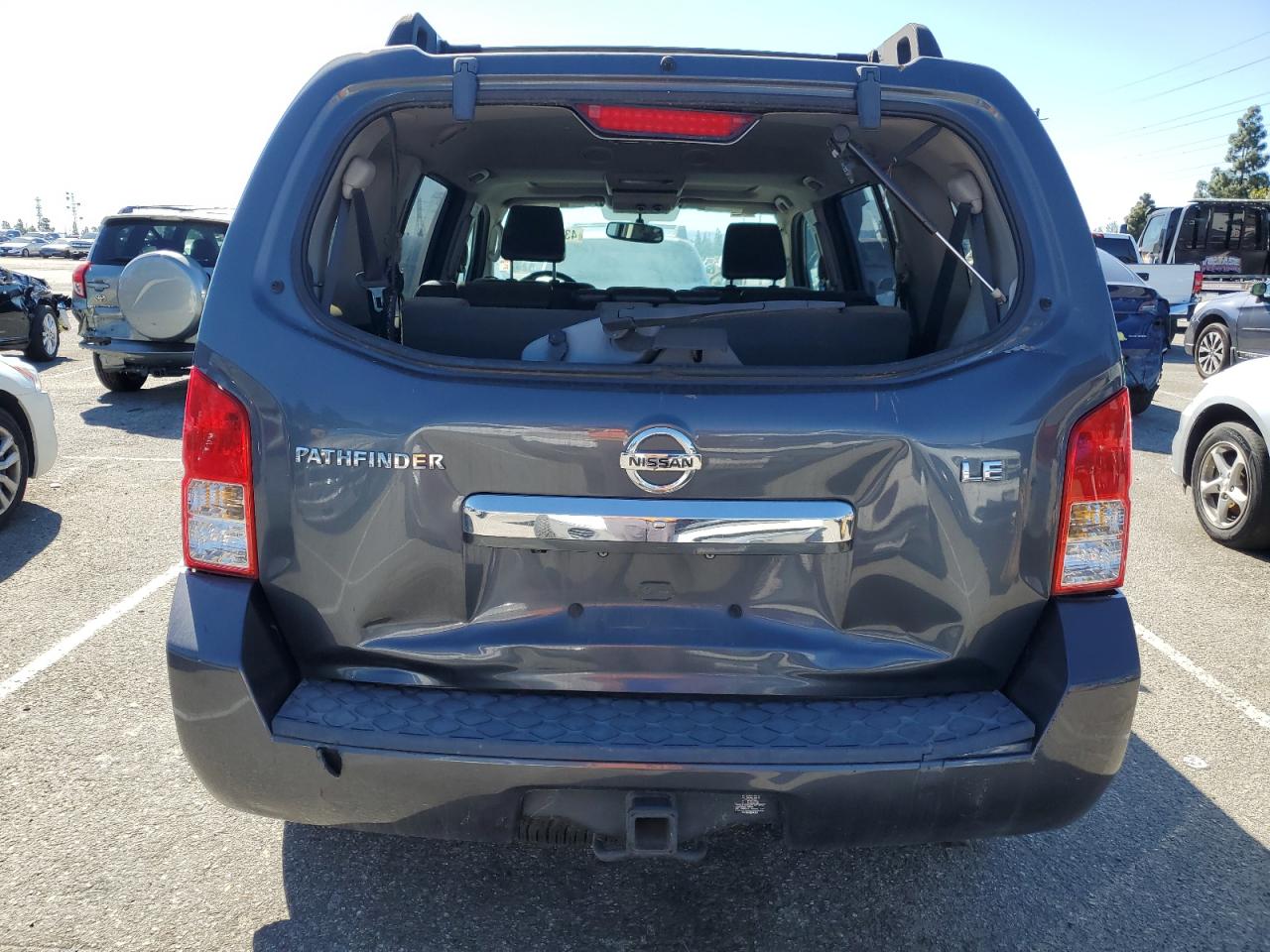 2010 Nissan Pathfinder VIN 5N1AR1NN1AC606360 Copart auction photo, rear end damage thumbnail 6