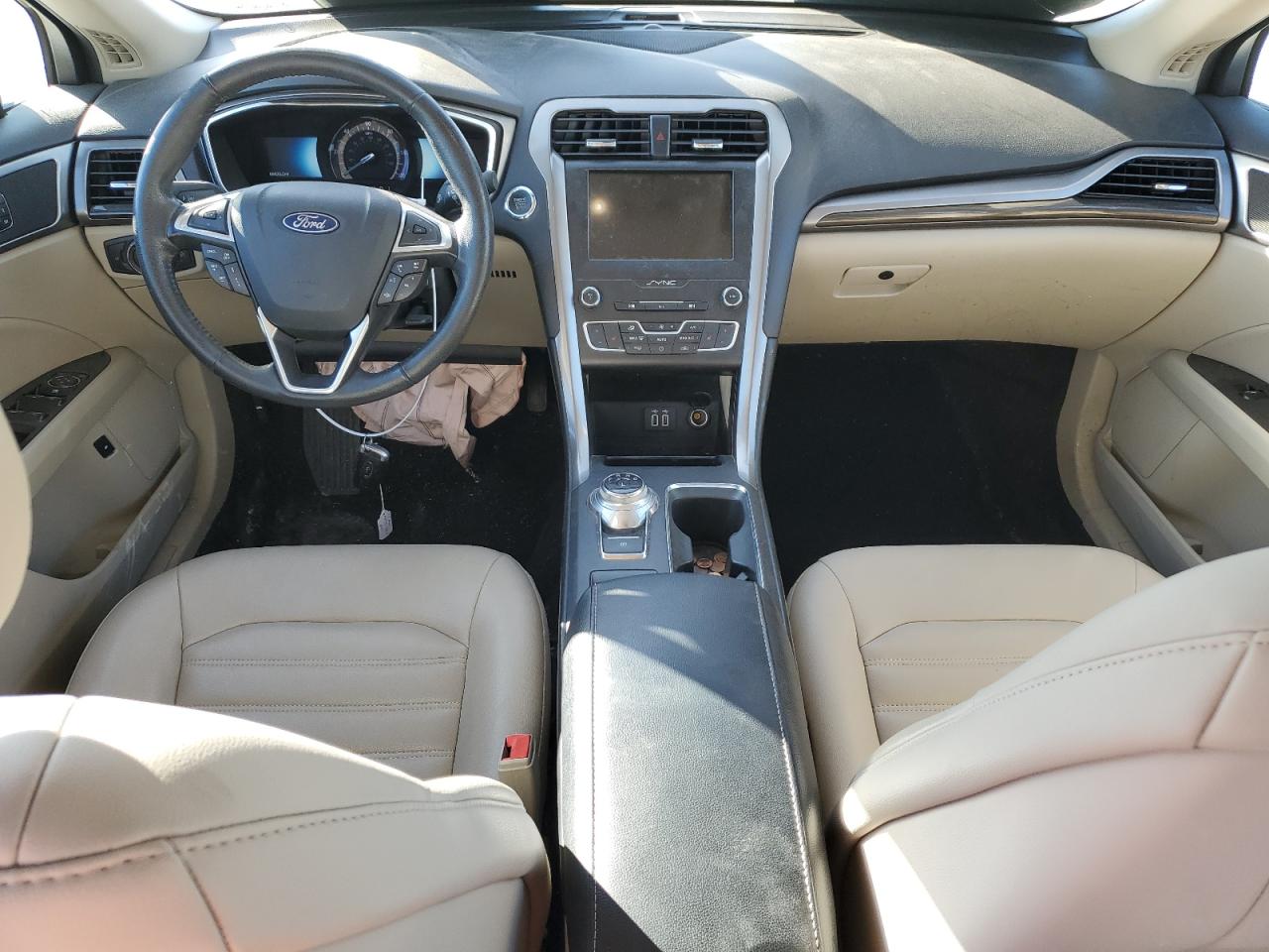 2019 Ford Fusion VIN 3FA6P0MU0KR256103 Copart auction photo, front end damage thumbnail 8
