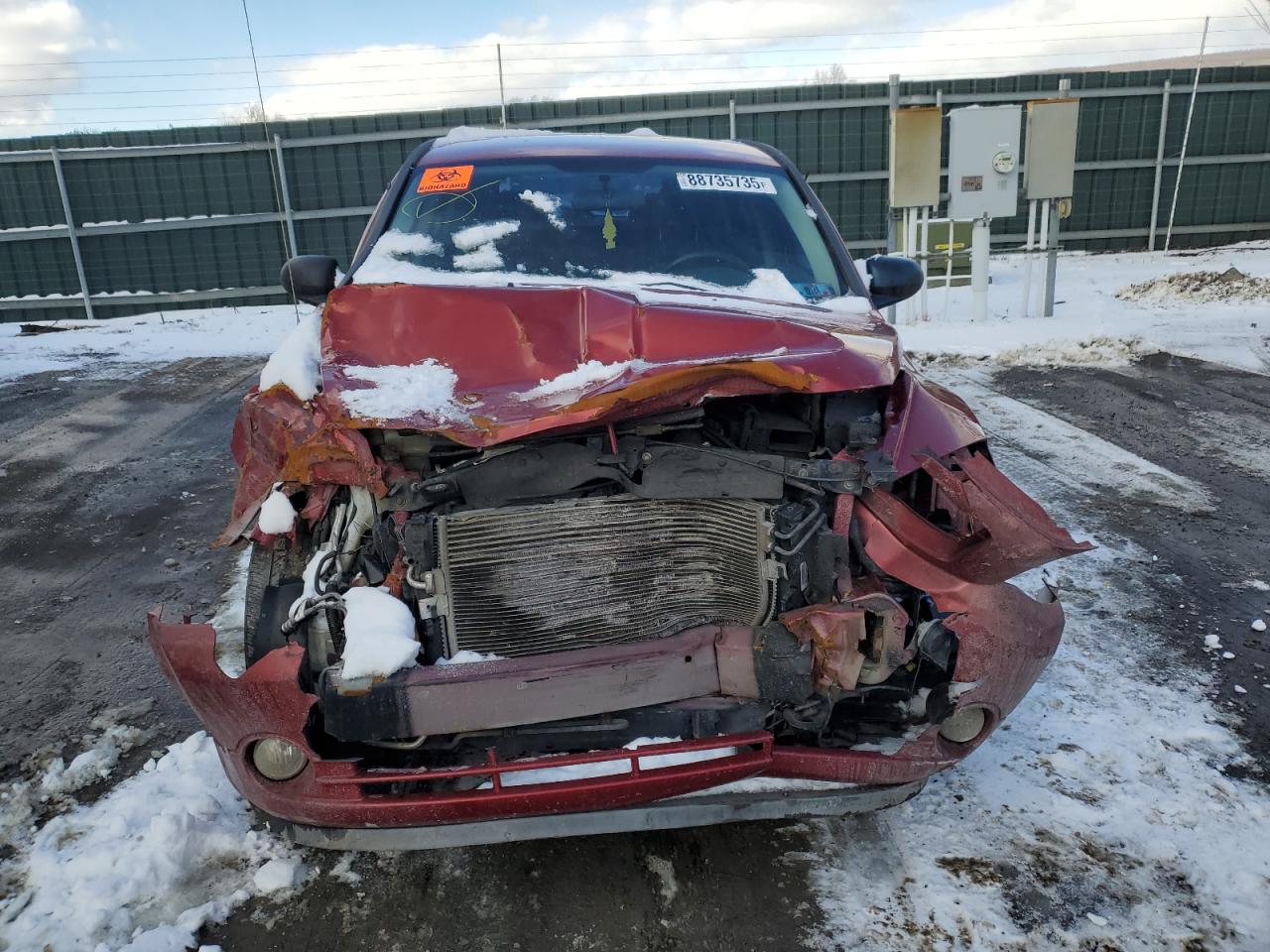 2007 Dodge Caliber VIN 1B3HB48B47D158632 Copart auction photo, front end / side damage thumbnail 5