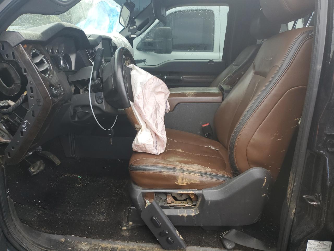 2014 Ford F250 VIN 1FT7W2BT8EEB75154 Copart auction photo, front end / all over damage thumbnail 7