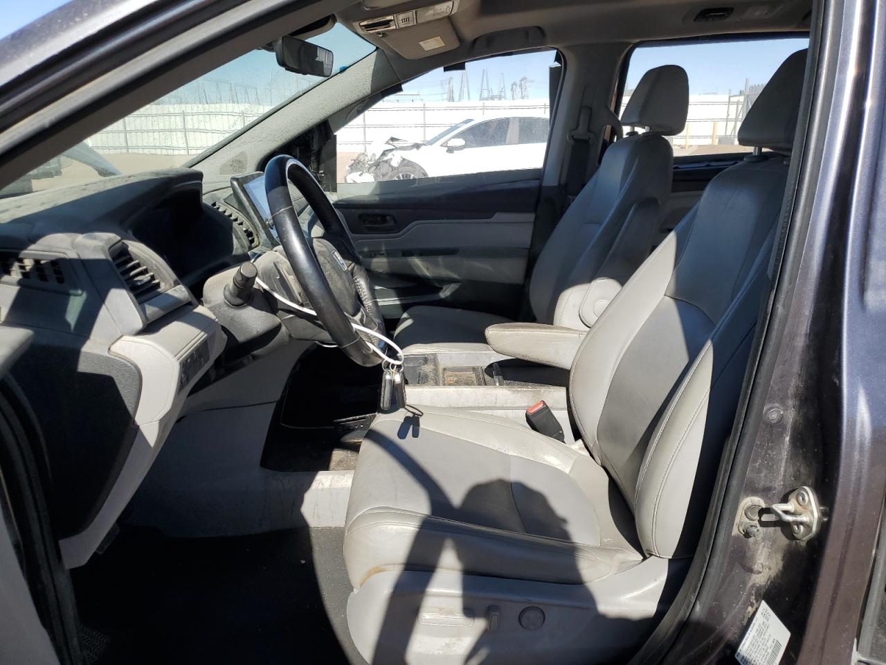 2020 Honda Odyssey VIN 5FNRL6H76LB003588 Copart auction photo, side / front end damage thumbnail 7