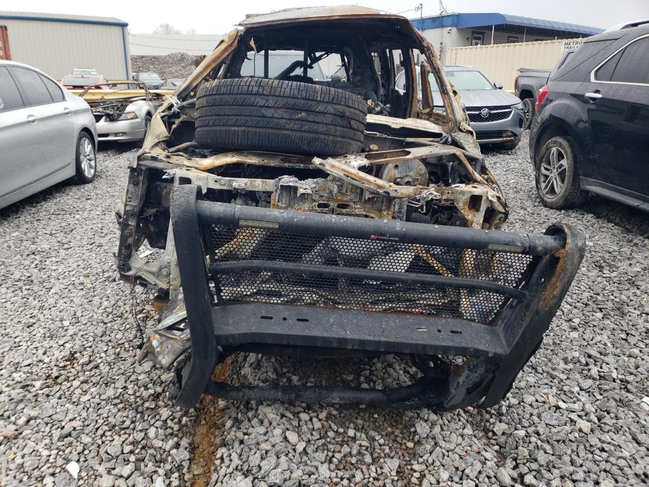 2020 Chevrolet Tahoe VIN 1GNSKDEC8LR123128 Copart auction photo, burn damage thumbnail 5