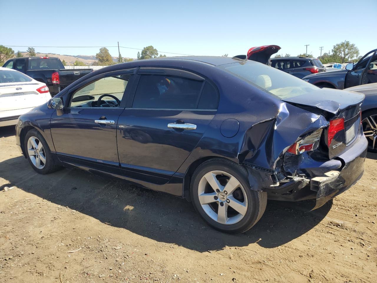 2006 Honda Civic VIN 1HGFA16826L003064 Copart auction photo, rear end damage thumbnail 2