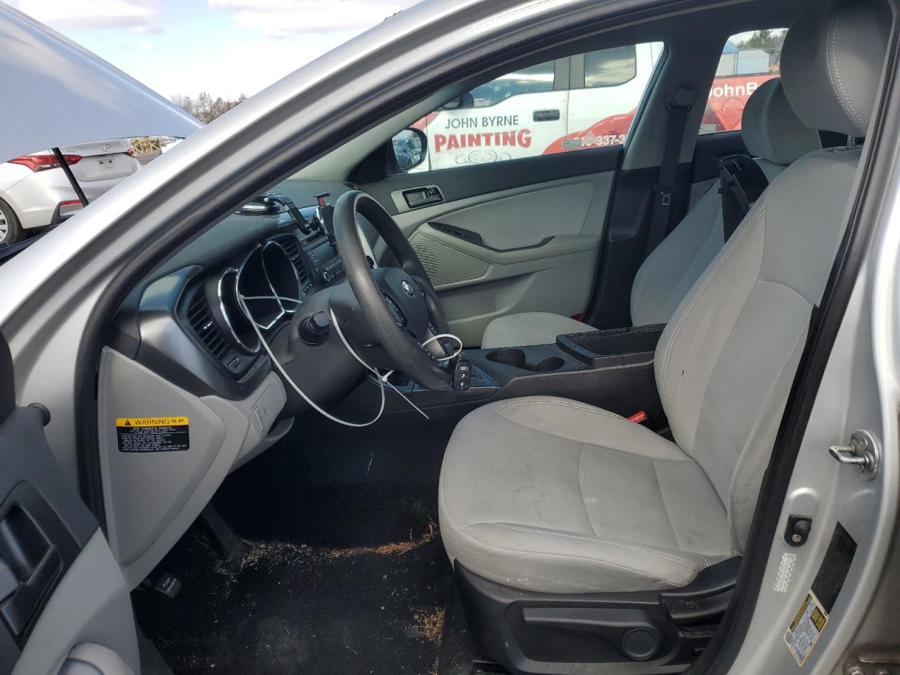 2013 KIA Optima VIN KNAGM4A7XD5385420 Copart auction photo, side / front end damage thumbnail 7