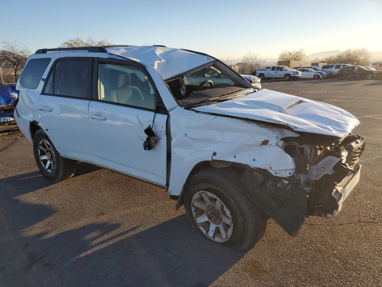 2022 Toyota 4Runner VIN JTEPU5JR0N5973530 Copart auction photo, rollover damage thumbnail 4