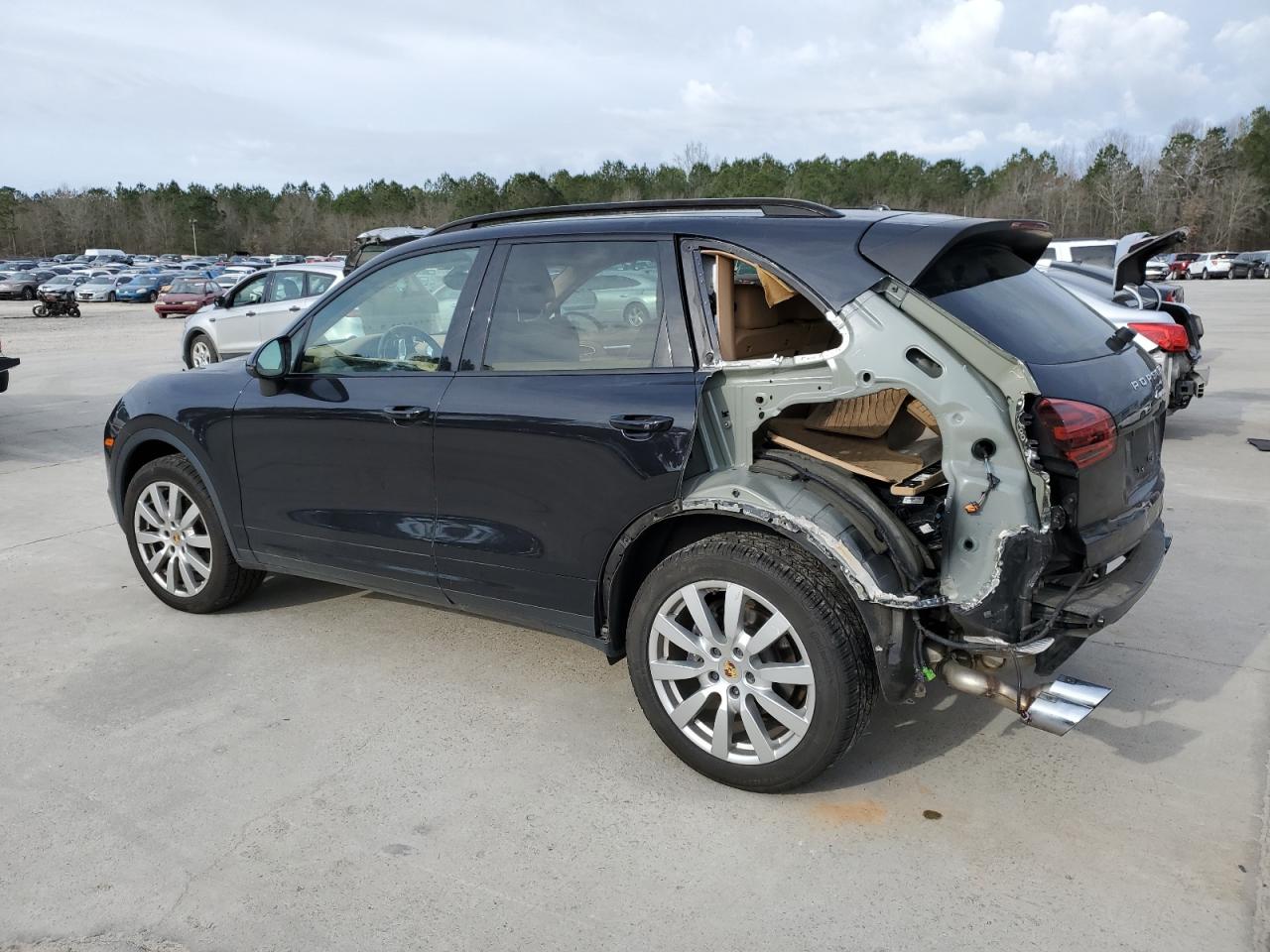 2016 Porsche Cayenne VIN WP1AA2A25GLA11418 Copart auction photo, rear end damage thumbnail 2