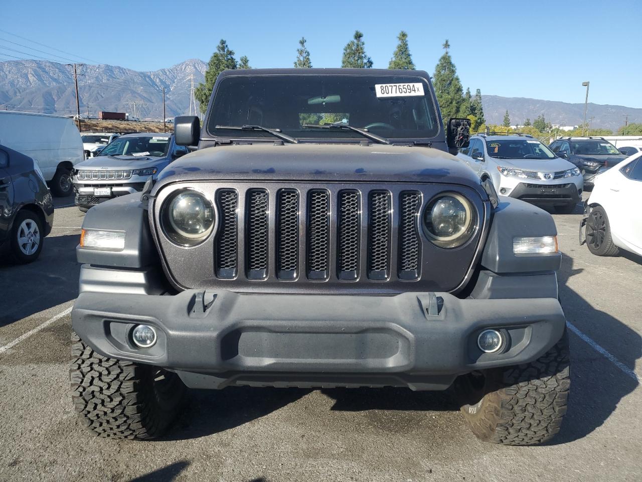 2021 Jeep Wrangler VIN 1C4HJXDN1MW856330 Copart auction photo, rear end damage thumbnail 5
