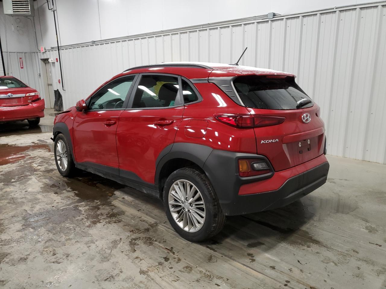 2021 Hyundai Kona VIN KM8K2CAA2MU708319 Copart auction photo, front end / side damage thumbnail 2