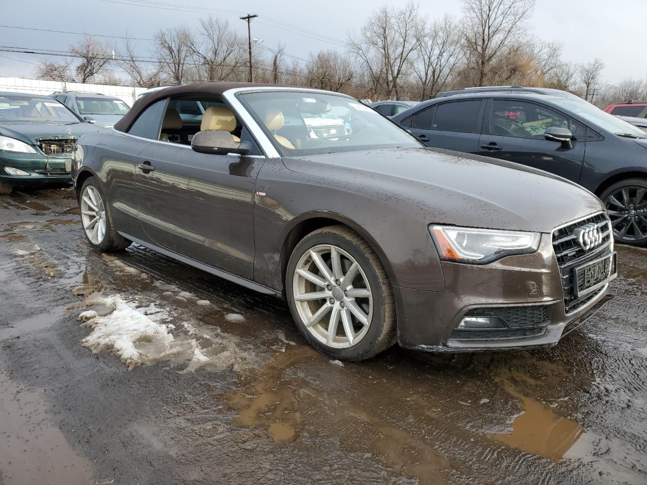 2015 Audi A5 VIN WAUMFAFHXFN001880 Copart auction photo, rear end damage thumbnail 4