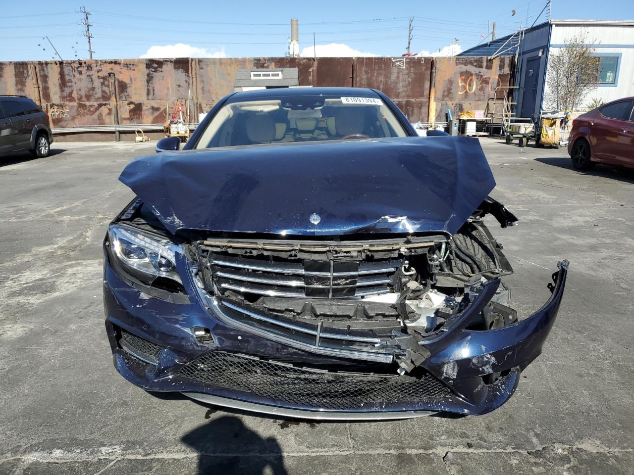 2016 Mercedes-Benz S-klasse VIN WDDUG6DB3GA245705 Copart auction photo, front end damage thumbnail 5