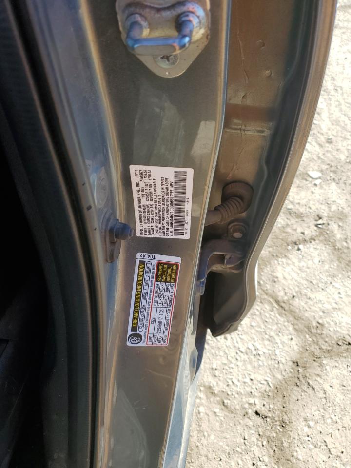 2012 Honda CR-V VIN 5J6RM4H71CL005662 Copart auction photo, front end damage thumbnail 12