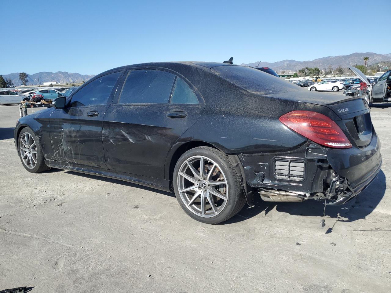 2016 Mercedes-Benz S-klasse VIN WDDUG8CBXGA241437 Copart auction photo, rear end damage thumbnail 2