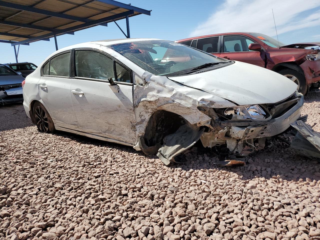 2013 Honda Civic VIN 19XFB2F89DE268720 Copart auction photo, front end / side damage thumbnail 4