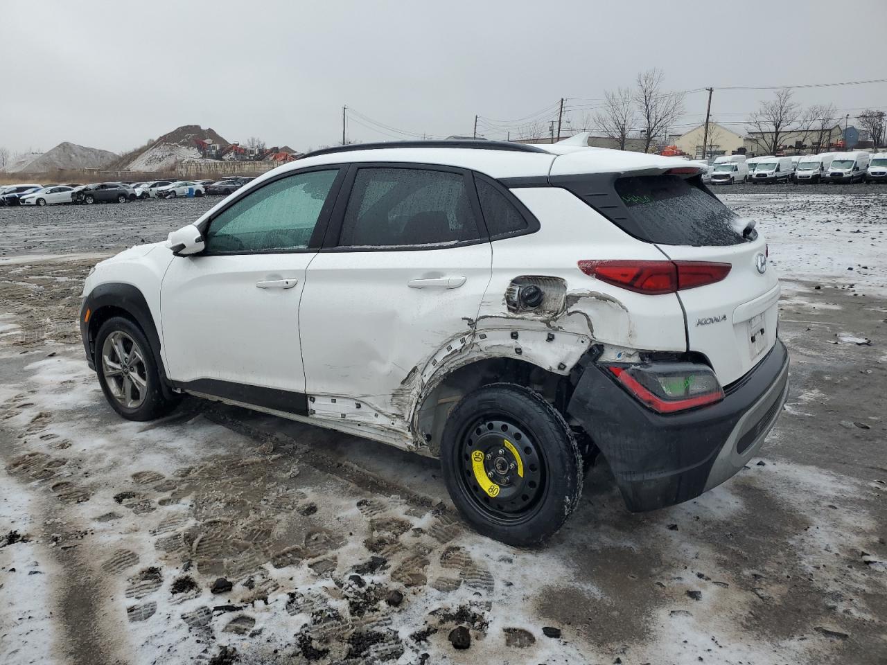 2022 Hyundai Kona VIN KM8K3CAB0NU856668 Copart auction photo, rear end damage thumbnail 2
