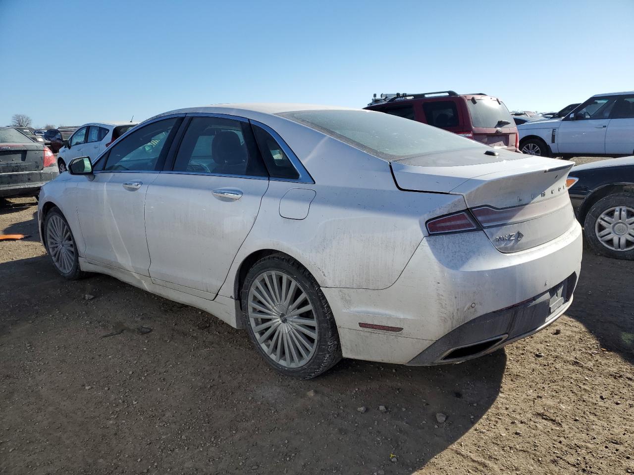 2017 Lincoln MKZ VIN 3LN6L5MU9HR641991 Copart auction photo, rear end / side damage thumbnail 2