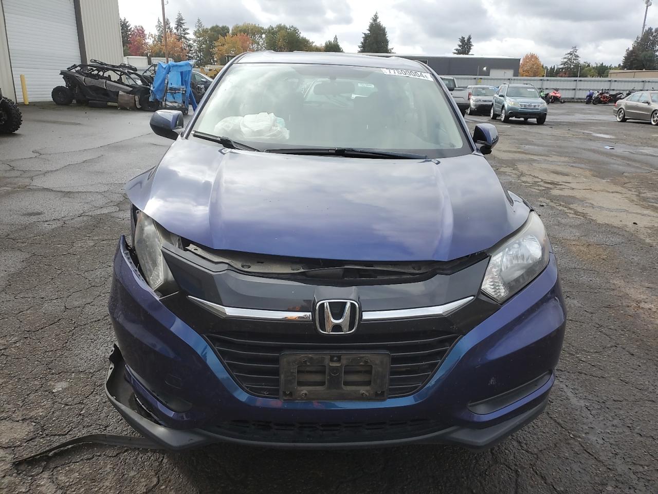 2016 Honda HR-V VIN 3CZRU6H33GM739572 Copart auction photo, front end / side damage thumbnail 5