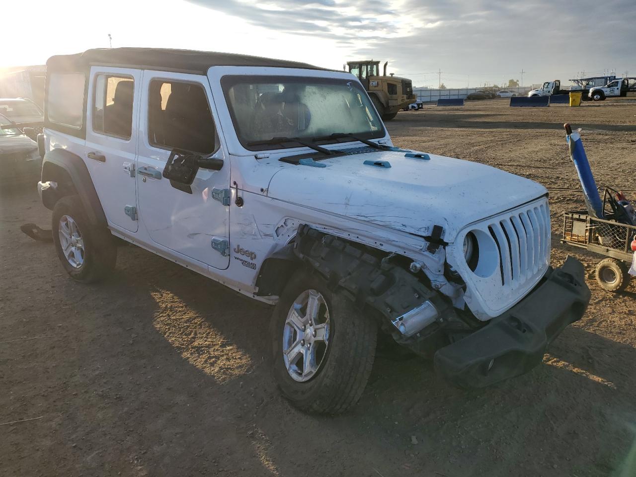 2018 Jeep Wrangler VIN 1C4HJXDG5JW163919 Copart auction photo, undercarriage damage thumbnail 4