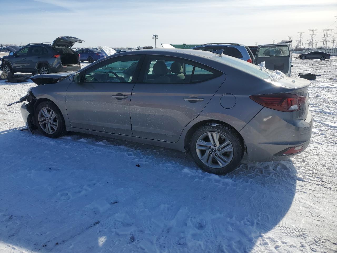 2020 Hyundai Elantra VIN KMHD84LF6LU074176 Copart auction photo, front end damage thumbnail 2