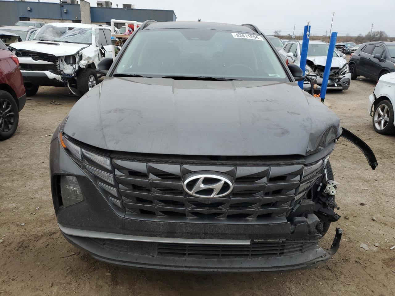 2023 Hyundai Tucson VIN 5NMJFCAE6PH290897 Copart auction photo, front end / side damage thumbnail 5