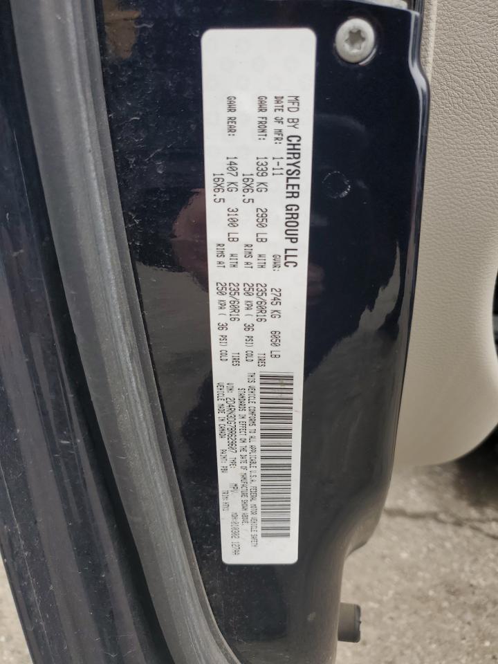 2011 Dodge Caravan VIN 2D4RN3DG7BR629607 Copart auction photo, minor dent/scratches damage thumbnail 13