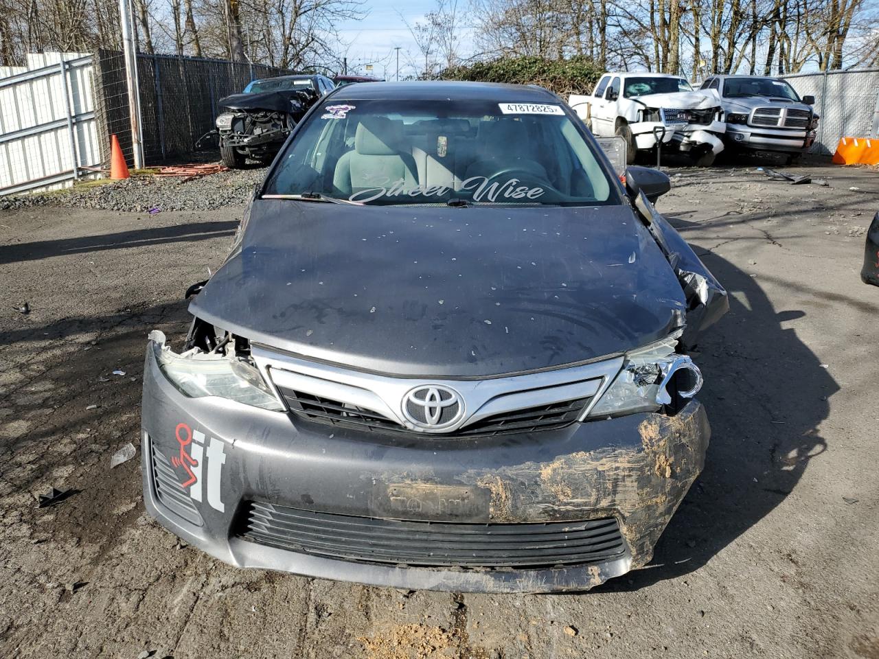 2012 Toyota Camry VIN 4T1BF1FKXCU056834 Copart auction photo, front end / rear end damage thumbnail 5