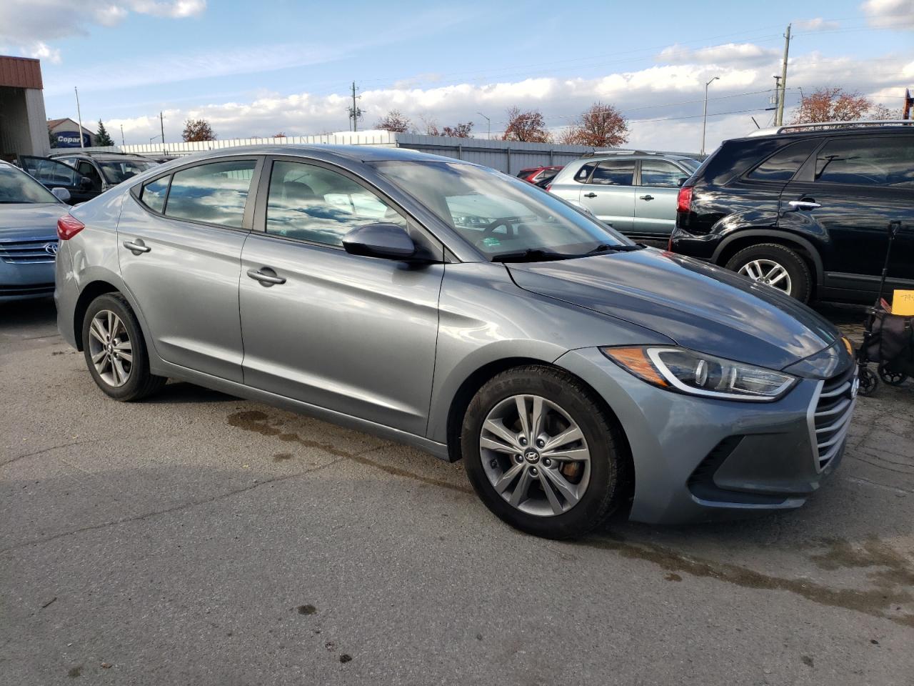 2018 Hyundai Elantra VIN KMHD84LF1JU450974 Copart auction photo, front end / mechanical damage thumbnail 4