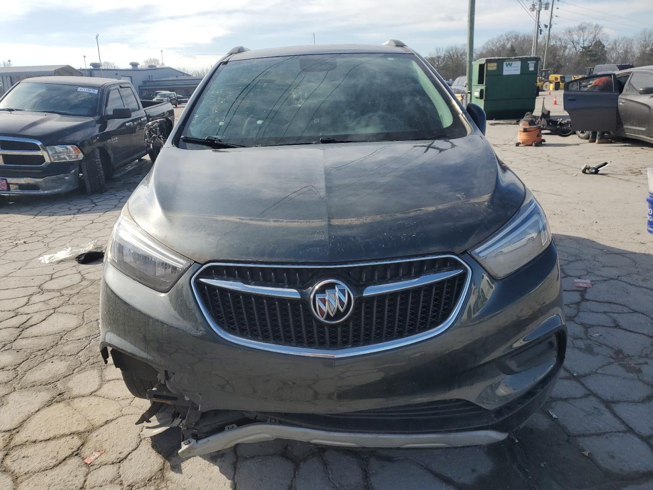 2018 Buick Encore VIN KL4CJASB6JB593569 Copart auction photo, front end / all over damage thumbnail 5