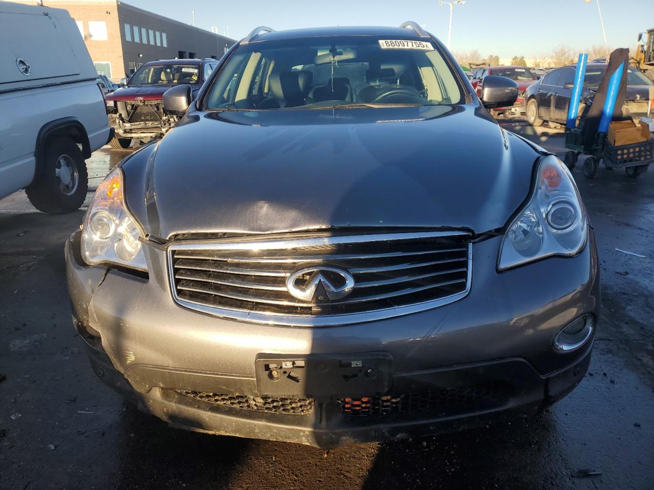 2014 Infiniti QX50 VIN JN1BJ0HR4EM191160 Copart auction photo, front end / rear end damage thumbnail 5