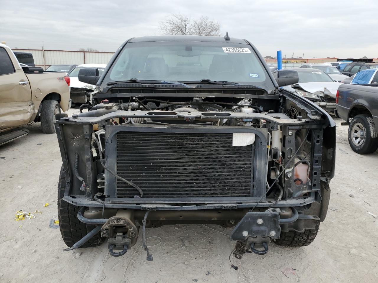 2018 Chevrolet Silverado VIN 1GCVKREC6JZ348230 Copart auction photo, front end / side damage thumbnail 5