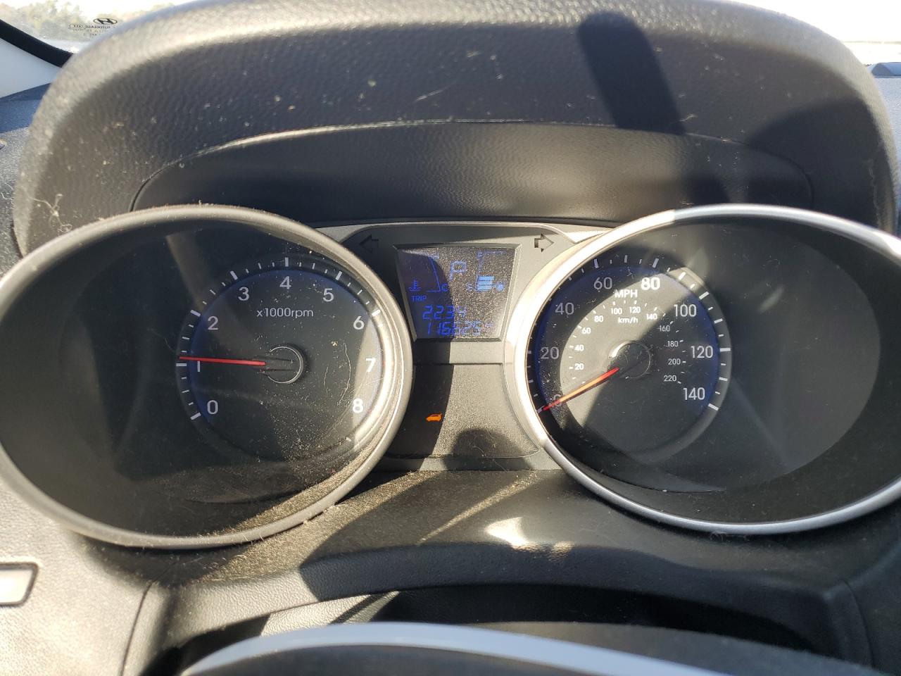 2012 Hyundai Tucson VIN KM8JUCAC6CU543431 Copart auction photo, water/flood damage thumbnail 9