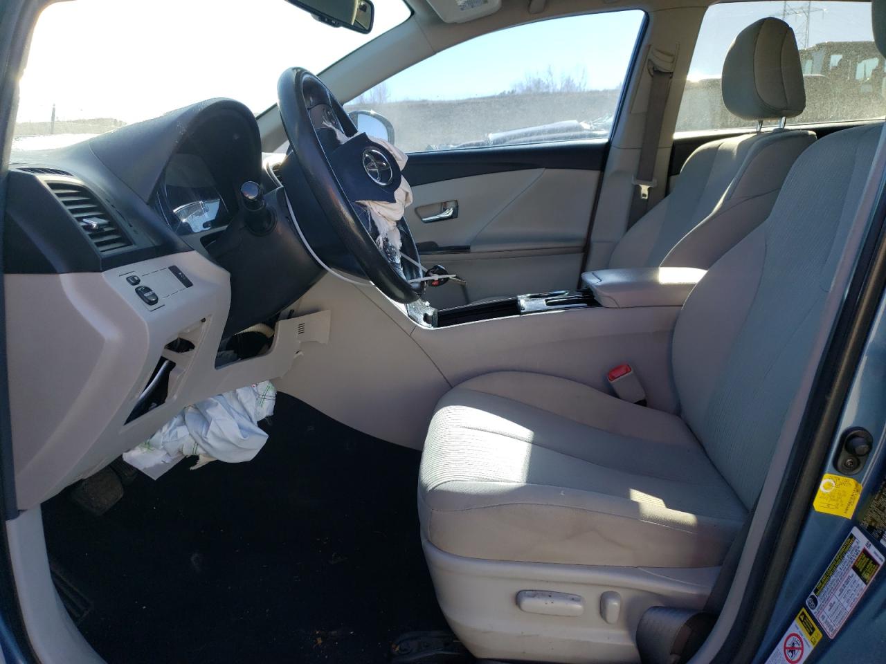 2012 Toyota Venza VIN 4T3BA3BB8CU033009 Copart auction photo, front end / hail damage thumbnail 7