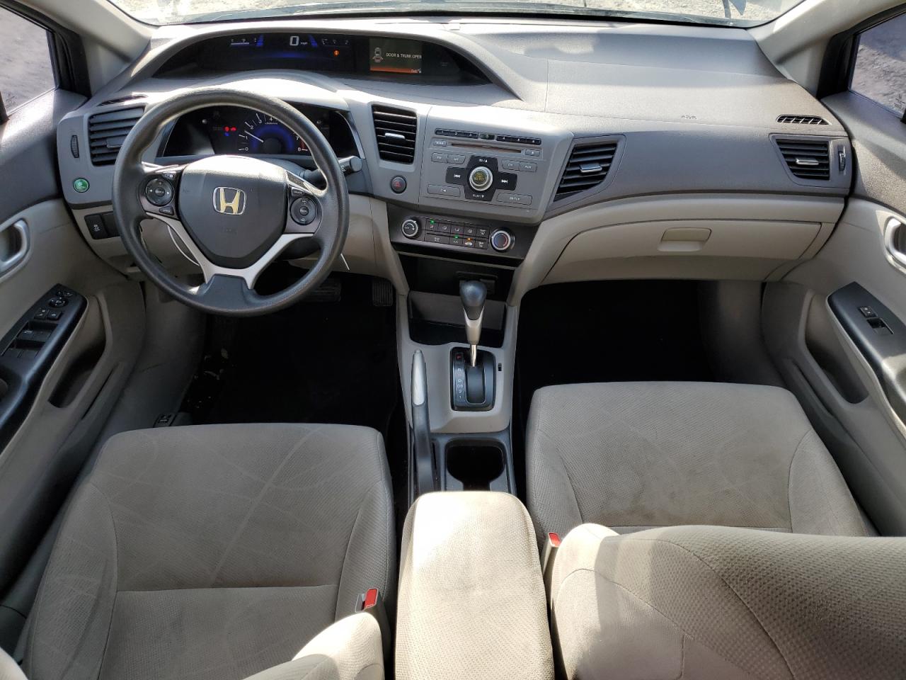 2012 Honda Civic VIN 2HGFB2F67CH557338 Copart auction photo, rear end damage thumbnail 8