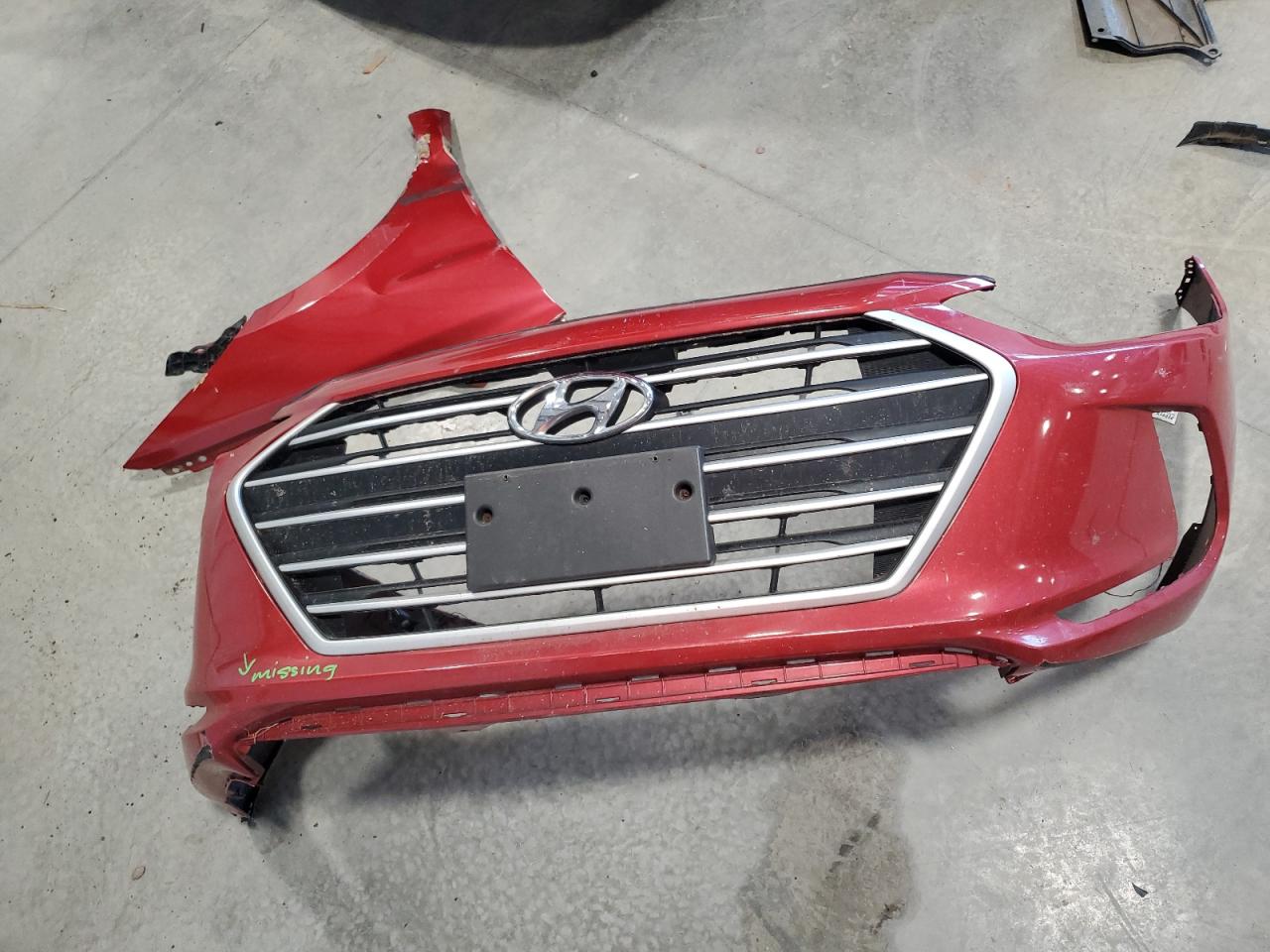 2018 Hyundai Elantra VIN 5NPD84LF8JH220590 Copart auction photo, front end / side damage thumbnail 12