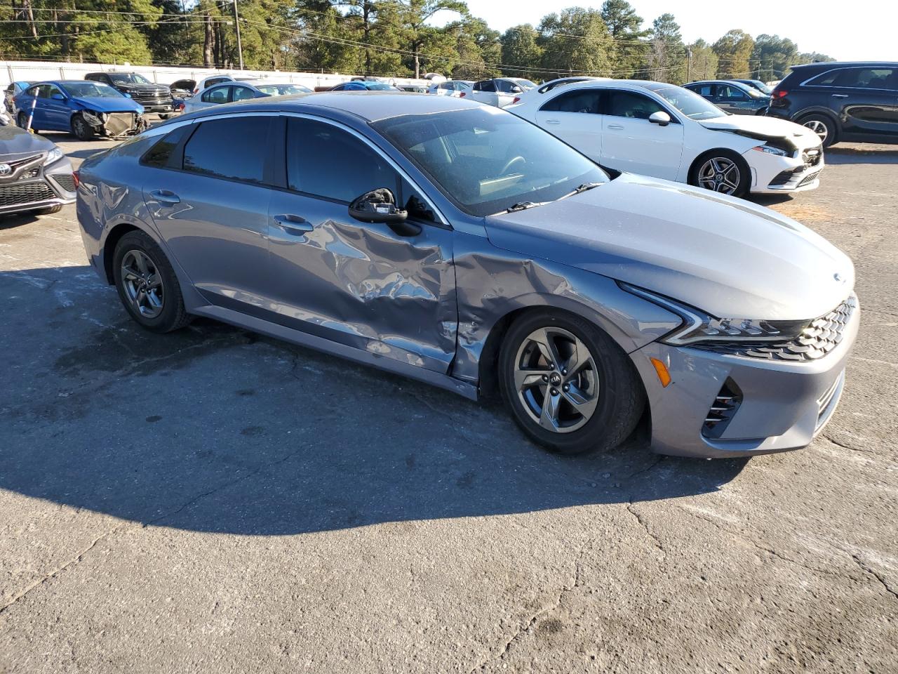 2021 KIA K5 VIN 5XXG14J20MG047374 Copart auction photo, side damage thumbnail 4