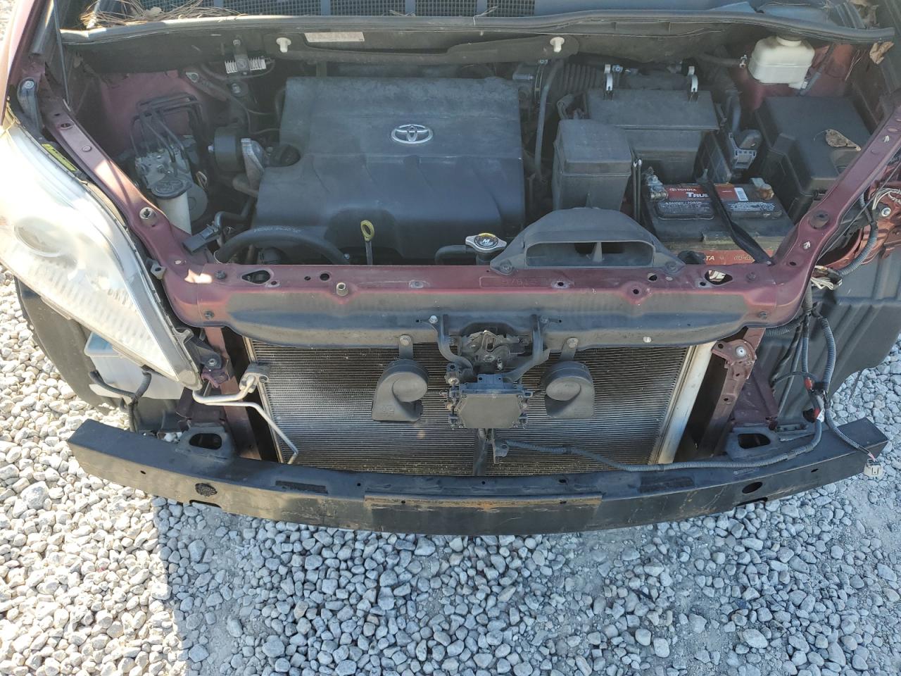 2013 Toyota Sienna VIN 5TDYK3DC0DS402784 Copart auction photo, front end damage thumbnail 12