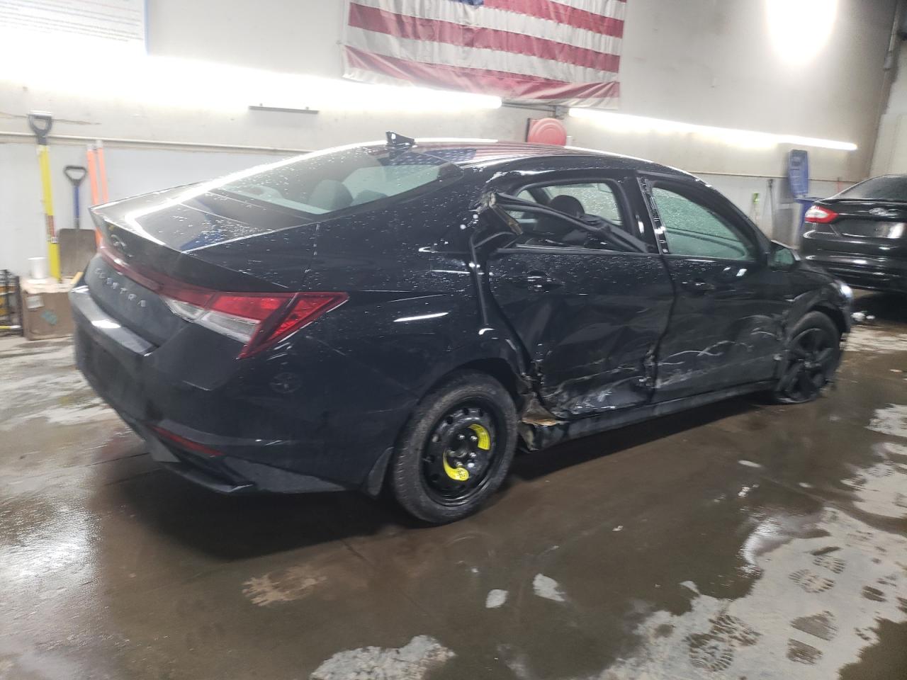 2023 Hyundai Elantra VIN KMHLM4AG3PU415008 Copart auction photo, side / front end damage thumbnail 3