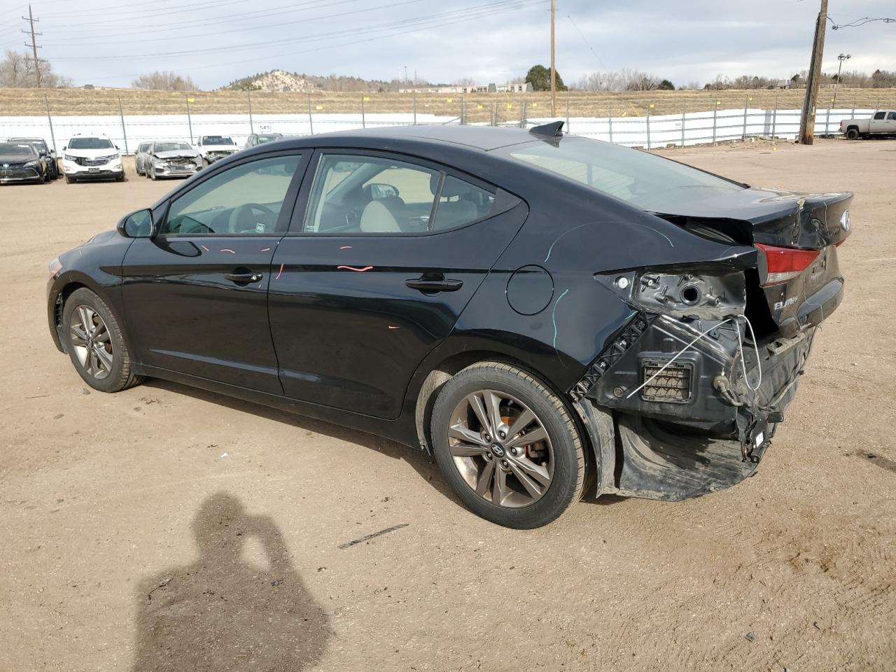 2018 Hyundai Elantra VIN 5NPD84LF1JH368077 Copart auction photo, rear end damage thumbnail 2