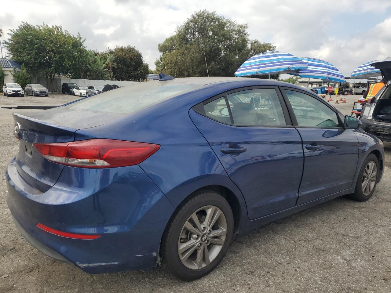 2018 Hyundai Elantra VIN 5NPD84LF1JH292330 Copart auction photo, vandalism damage thumbnail 3