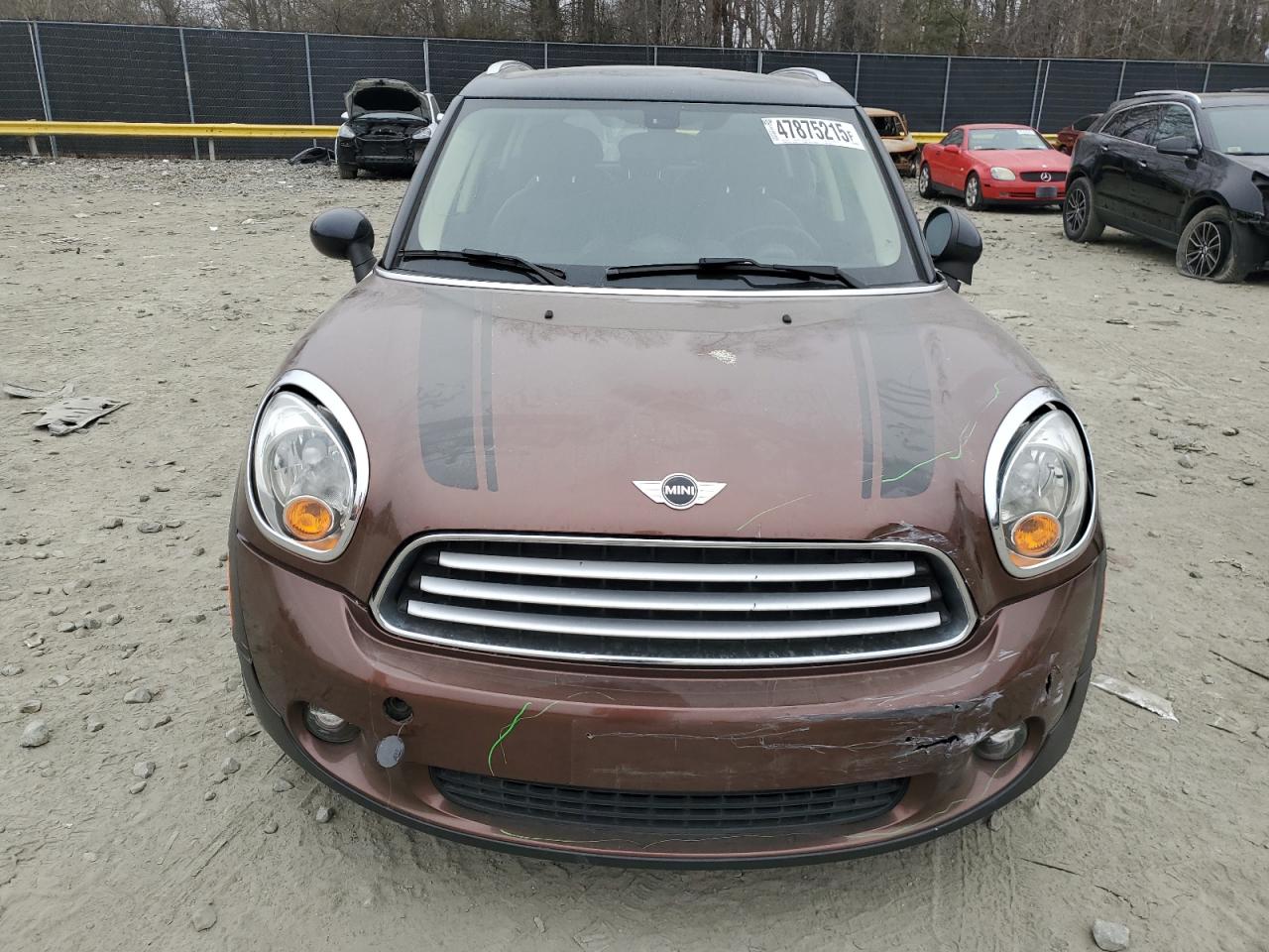 2014 MINI Cooper VIN WMWZB3C52EWR36567 Copart auction photo, front end damage thumbnail 5