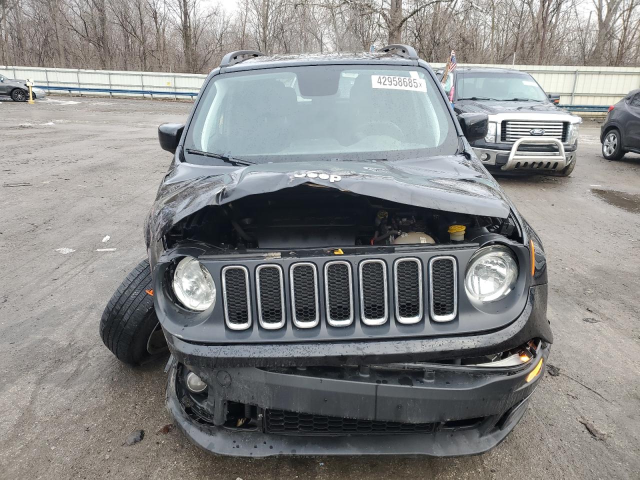 2018 Jeep Renegade VIN ZACCJBBB0JPG80417 Copart auction photo, front end damage thumbnail 5