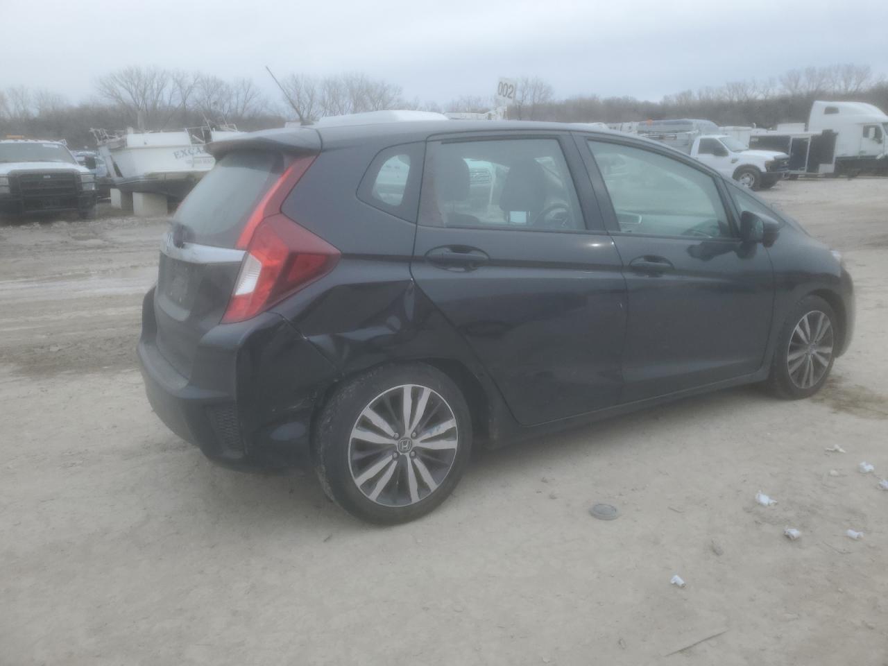 2015 Honda Fit VIN 3HGGK5H82FM753228 Copart auction photo, side damage thumbnail 3