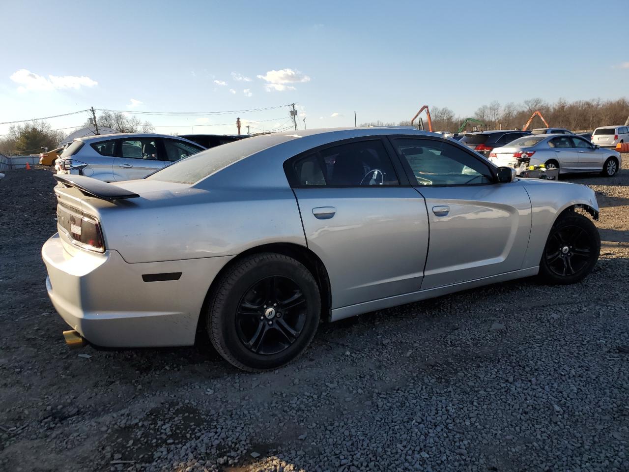 2012 Dodge Charger VIN 2C3CDXBG1CH134752 Copart auction photo, front end / side damage thumbnail 3