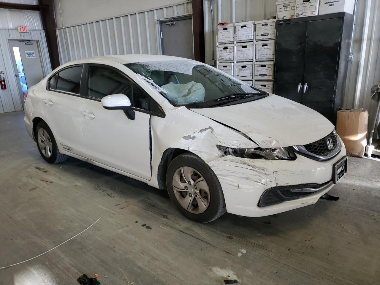 2015 Honda Civic VIN 2HGFB2F57FH555844 Copart auction photo, front end damage thumbnail 4