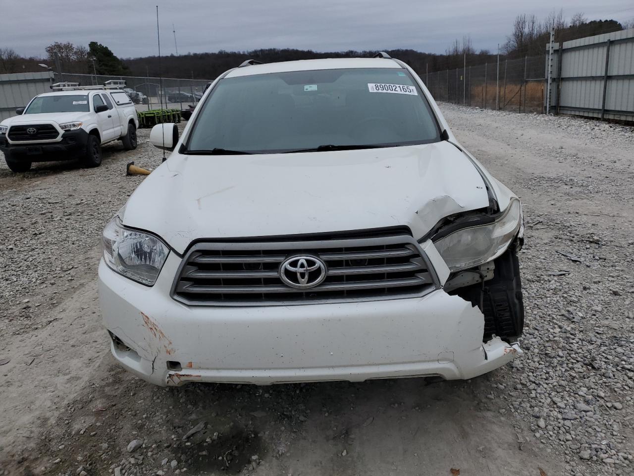 2009 Toyota Highlander VIN JTEDS41A892090392 Copart auction photo, front end / side damage thumbnail 5