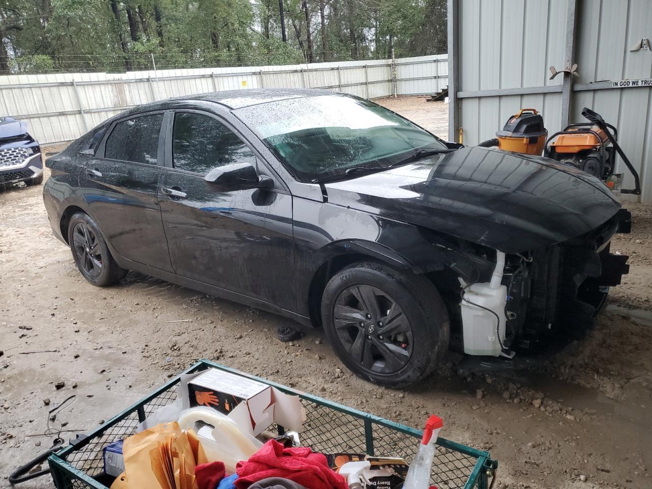 2022 Hyundai Elantra VIN 5NPLS4AG6NH054083 Copart auction photo, front end damage thumbnail 4