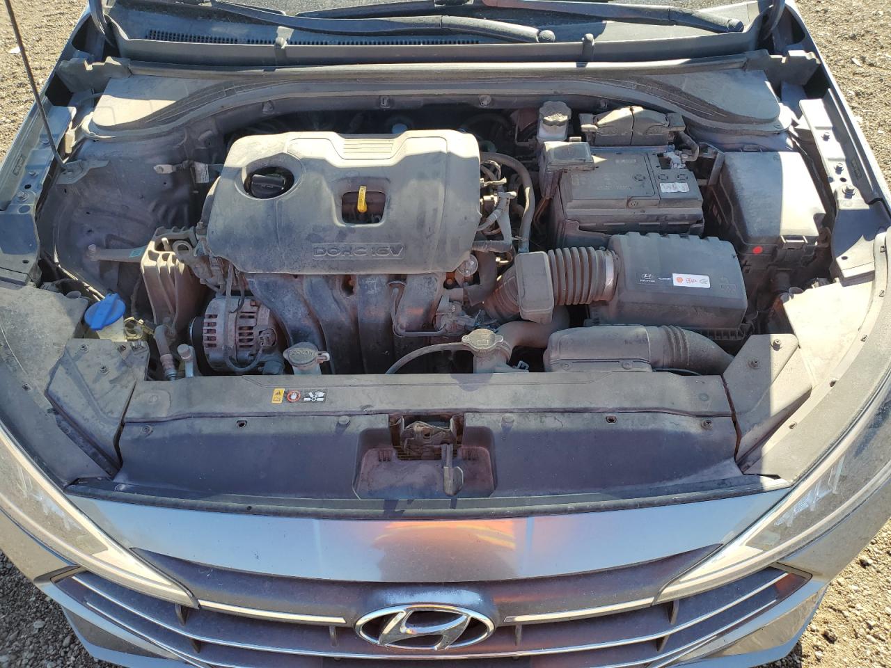 2019 Hyundai Elantra VIN 5NPD84LFXKH480393 Copart auction photo, side damage thumbnail 11
